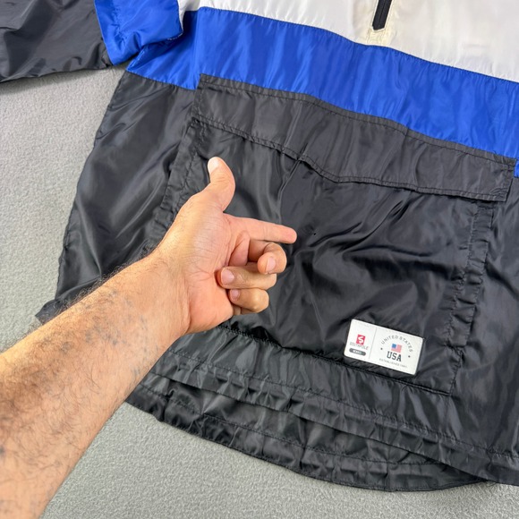 Southpole Windbreaker Men M Convertible Jacket USA Street Hip‎ Hop Anorak Hooded - Picture 11 of 16